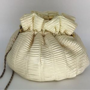 Wedding purse with gold chain strap
